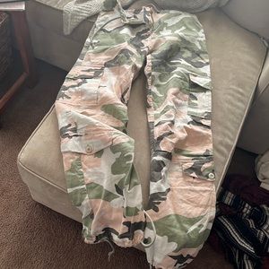 Pink Camo cargo pants